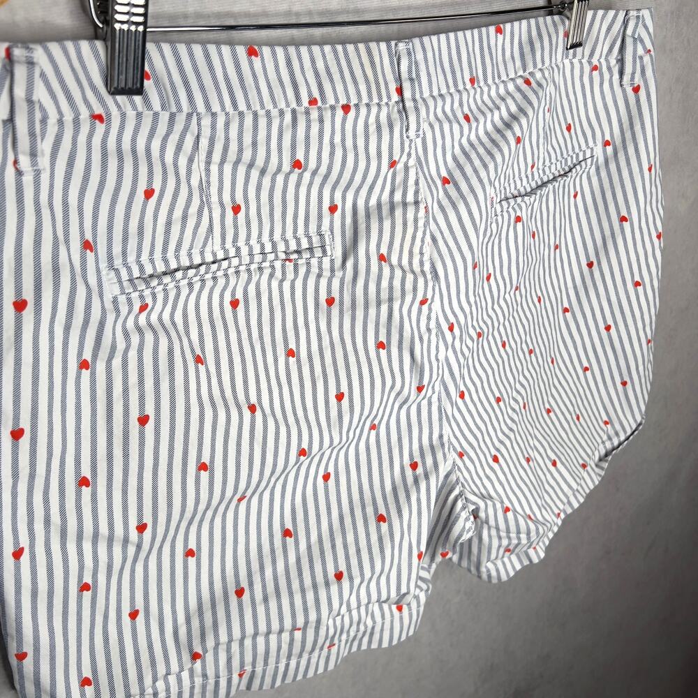 Old Navy Nautica Striped Heart Chino Shorts Sz 14 - Picture 3 of 6
